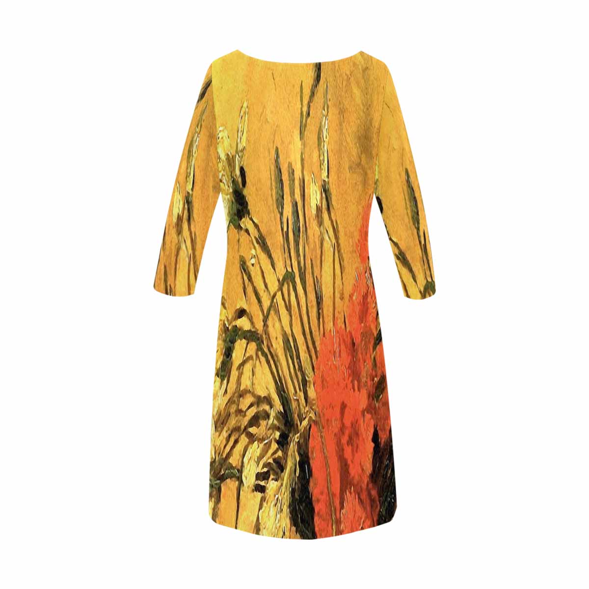 Vintage floral loose dress, XS to 3X plus size, model D29532 Design 61