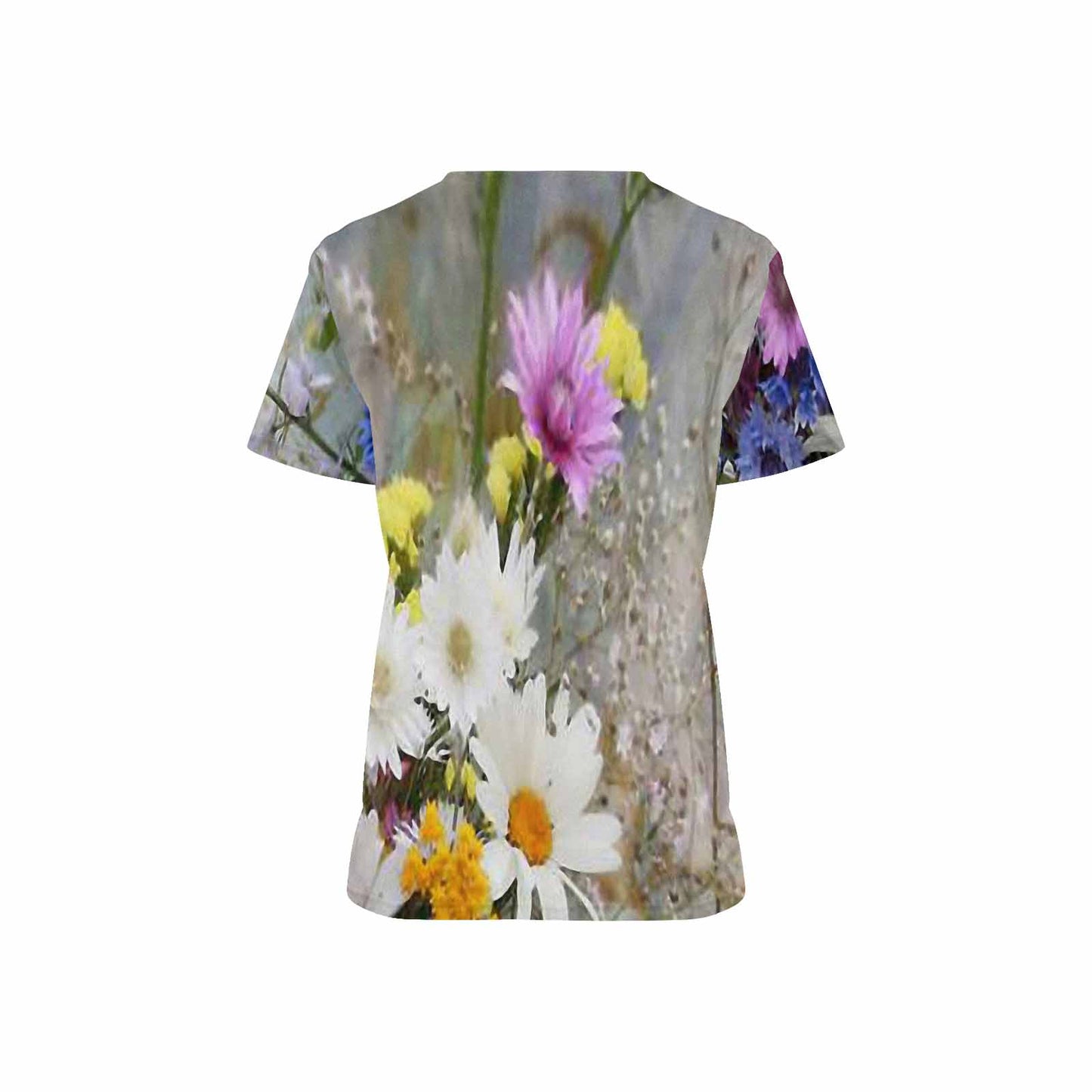 Vintage Floral professional scrubs, nurses scrub, unisex, Design 02