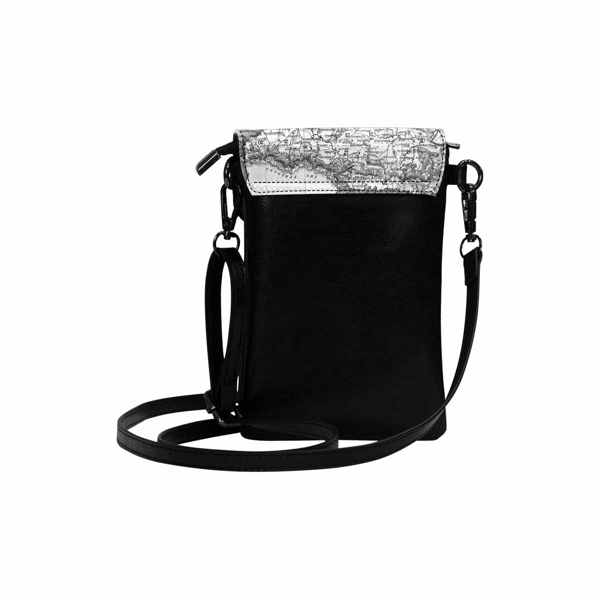 Antique map cell phone purse, moble purse, Design 14