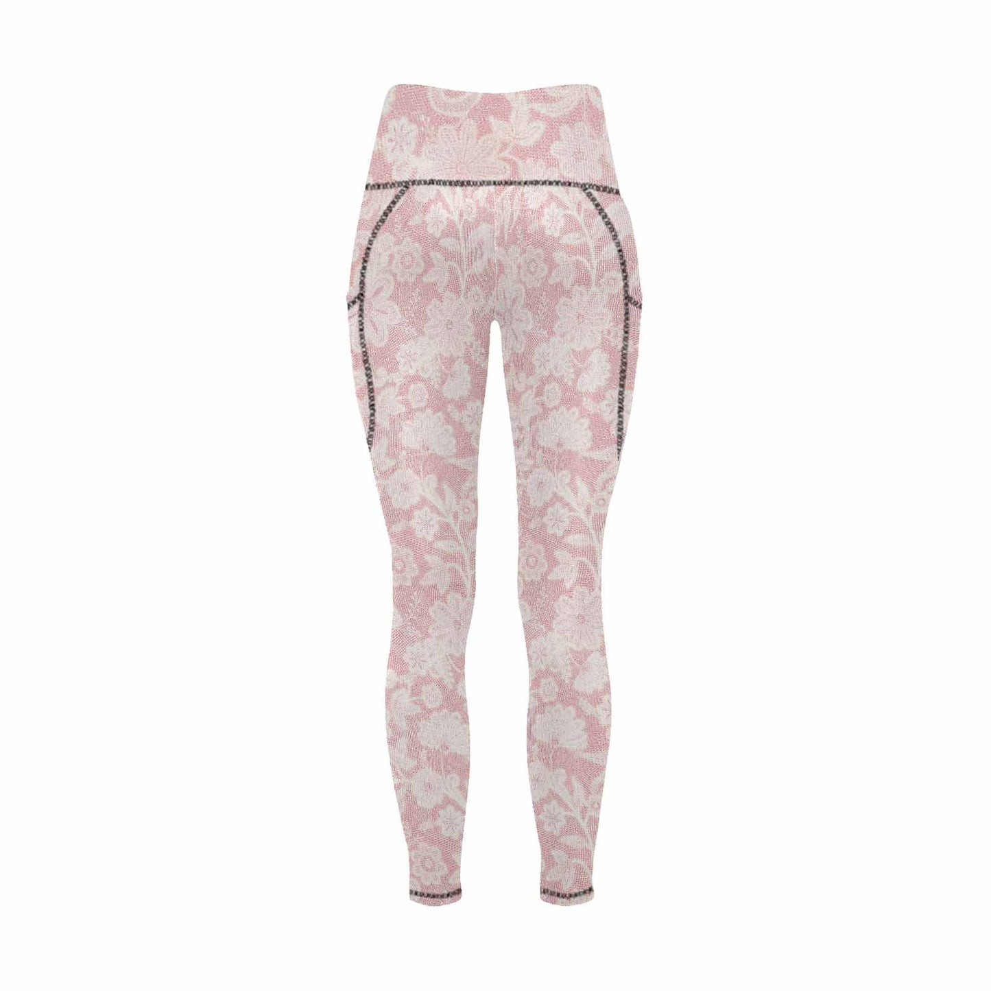 Floral 2, active wear leggings, outside surge, design 06