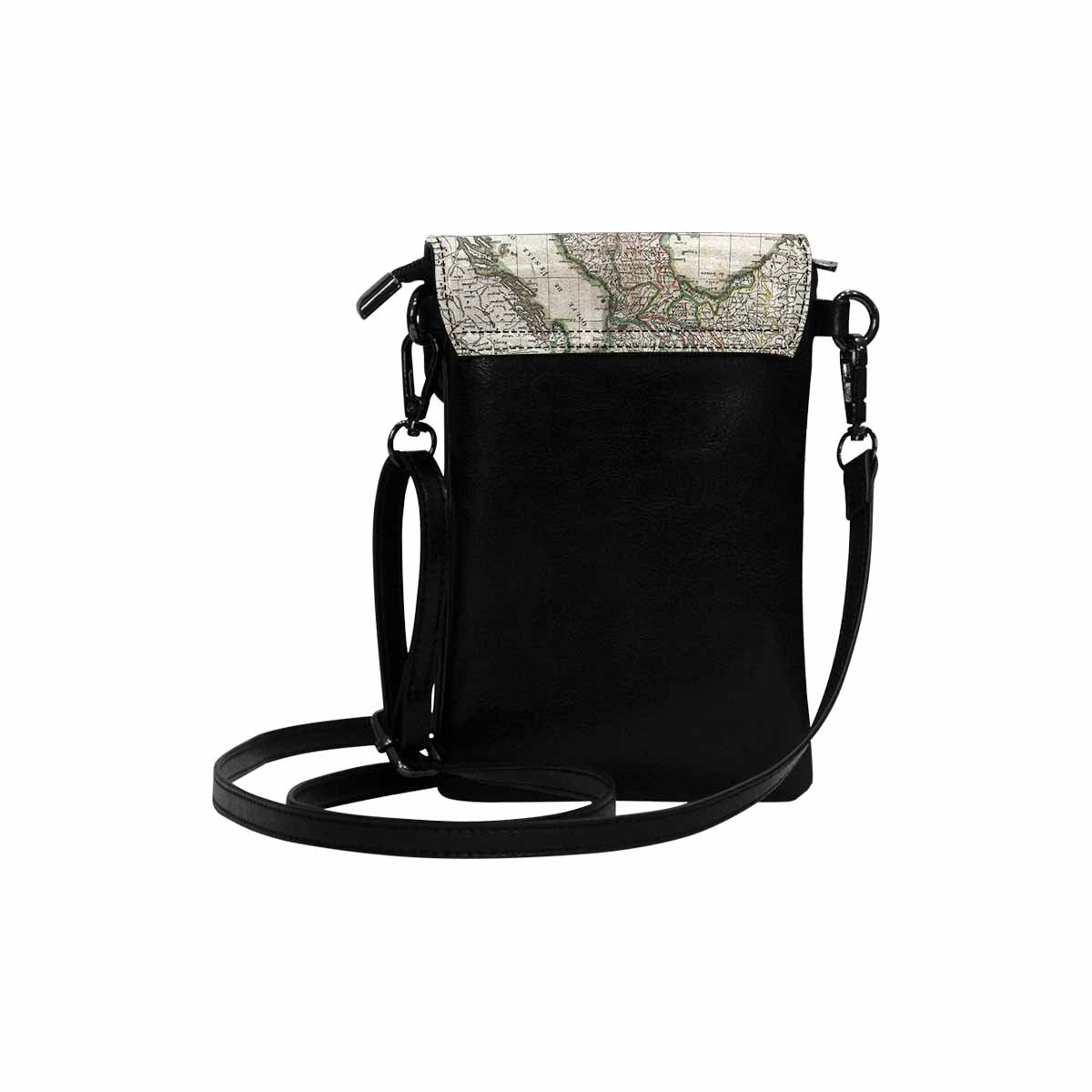 Antique map cell phone purse, moble purse, Design 06