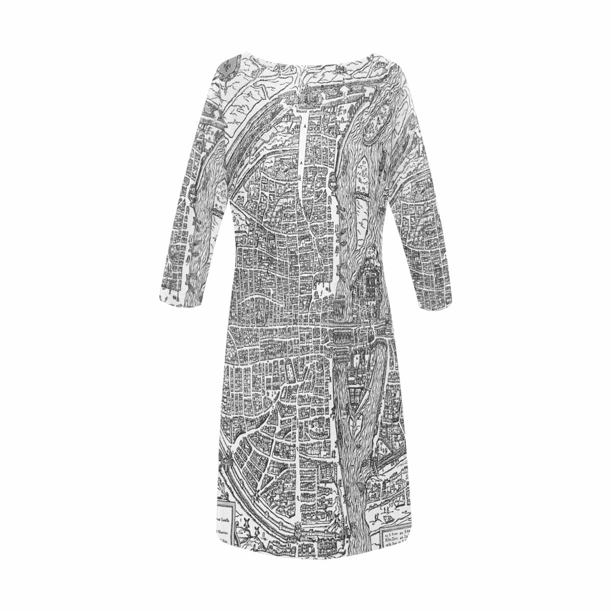Antique Map loose dress, MODEL 29532, design 42