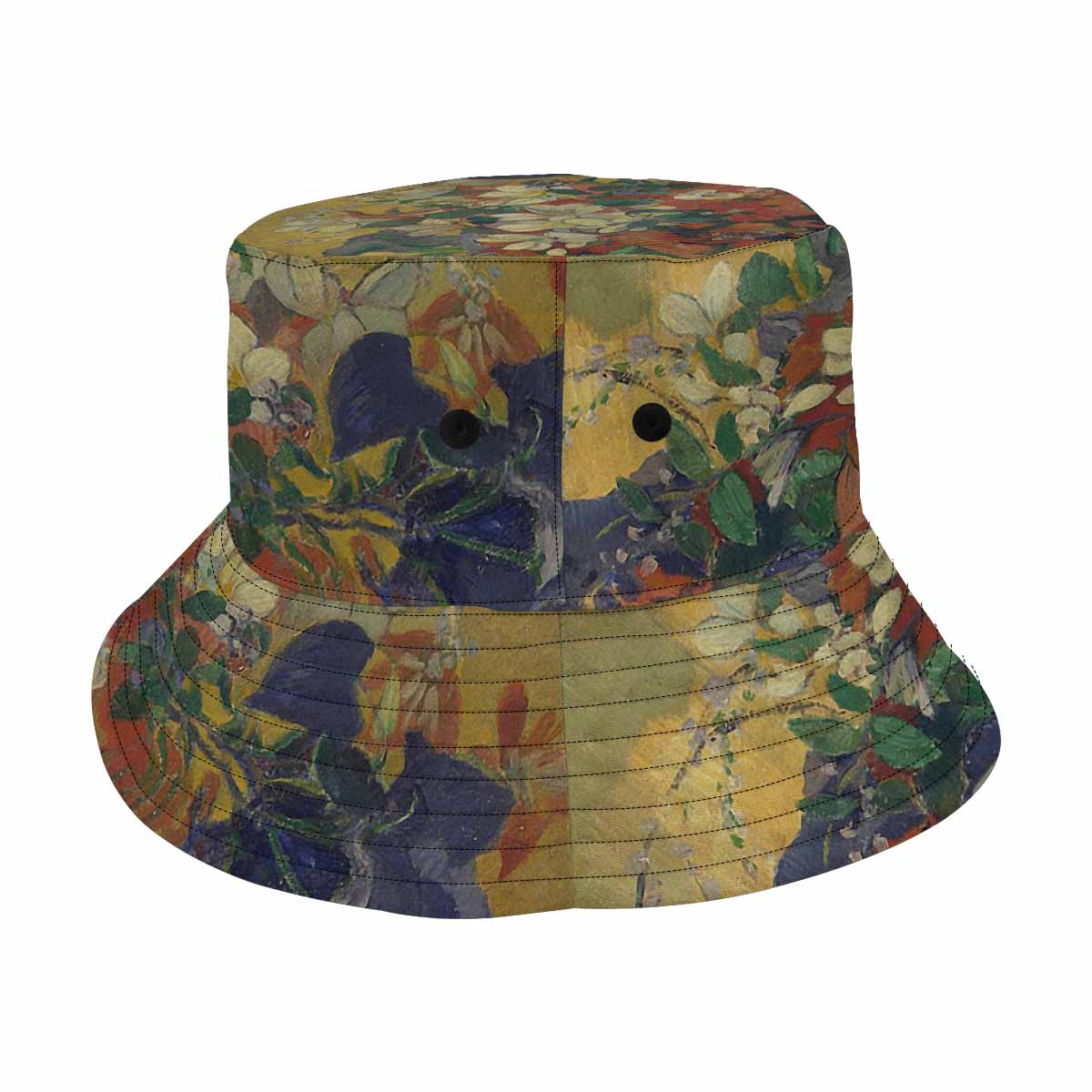 Vintage floral unisex bucket boonie Hat, outdoors hat, Design 10