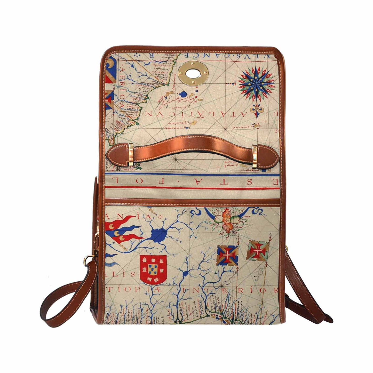 Antique Map Handbag, Model 1695341, Design 45