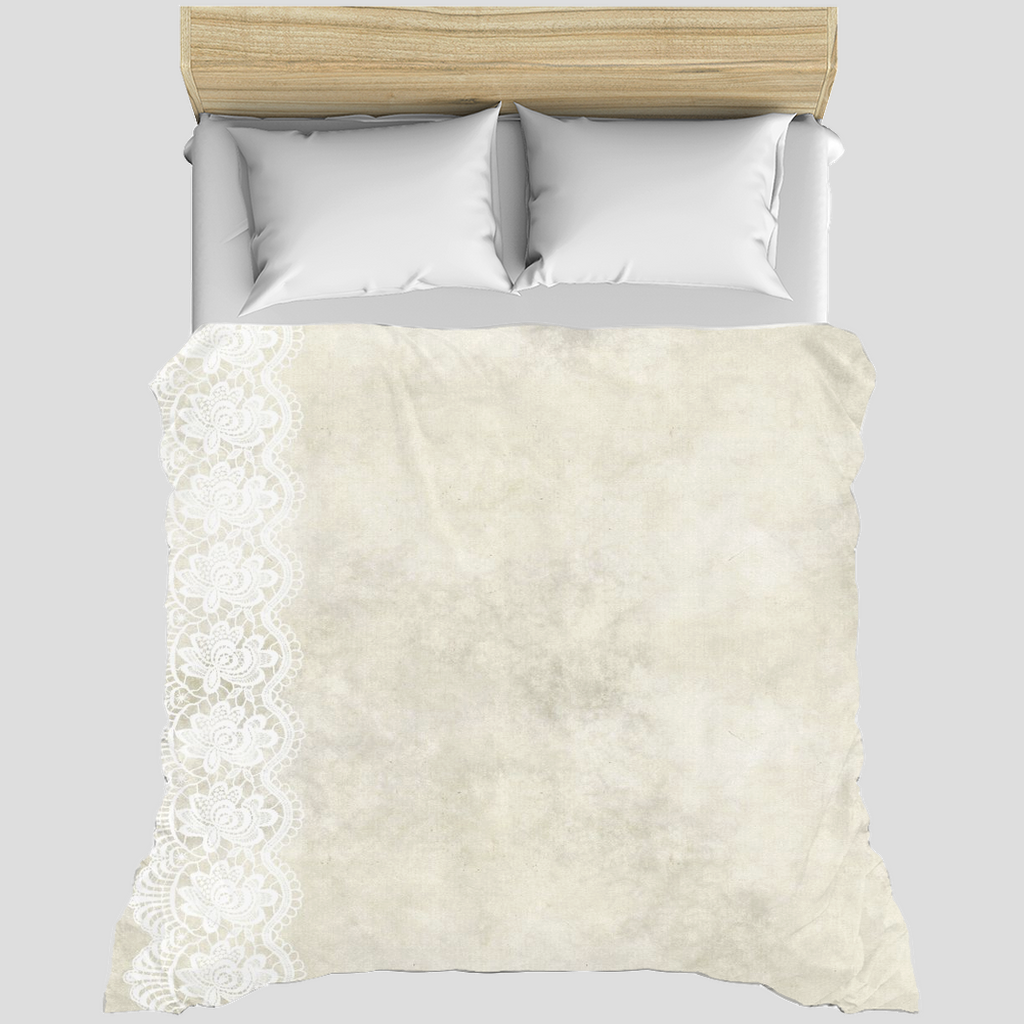 Victorian lace duvet cover, King, queen or twin, Design 27