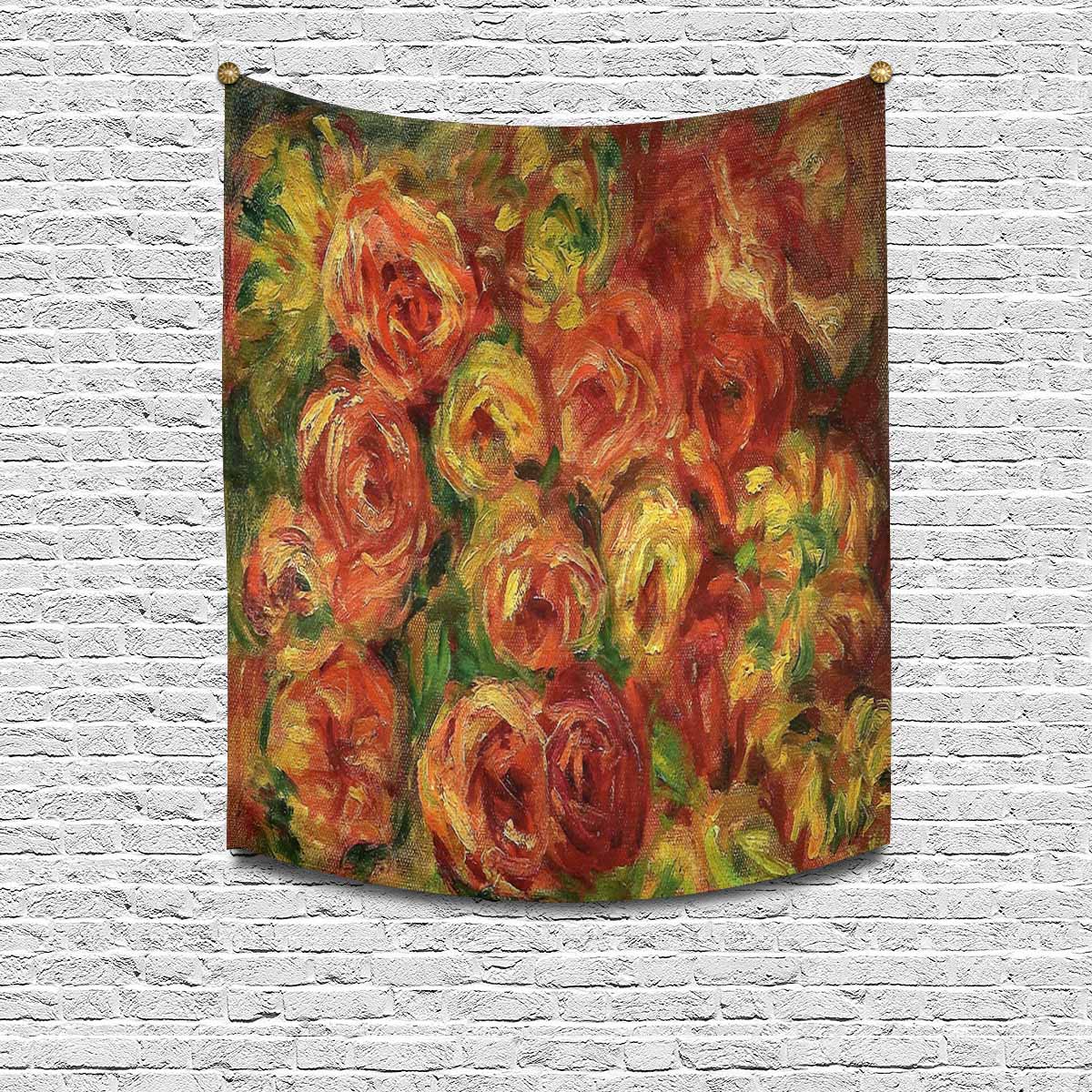 Vintage floral TAPESTRY, MEDIUM 51 in X 60 in, Design 18 C26