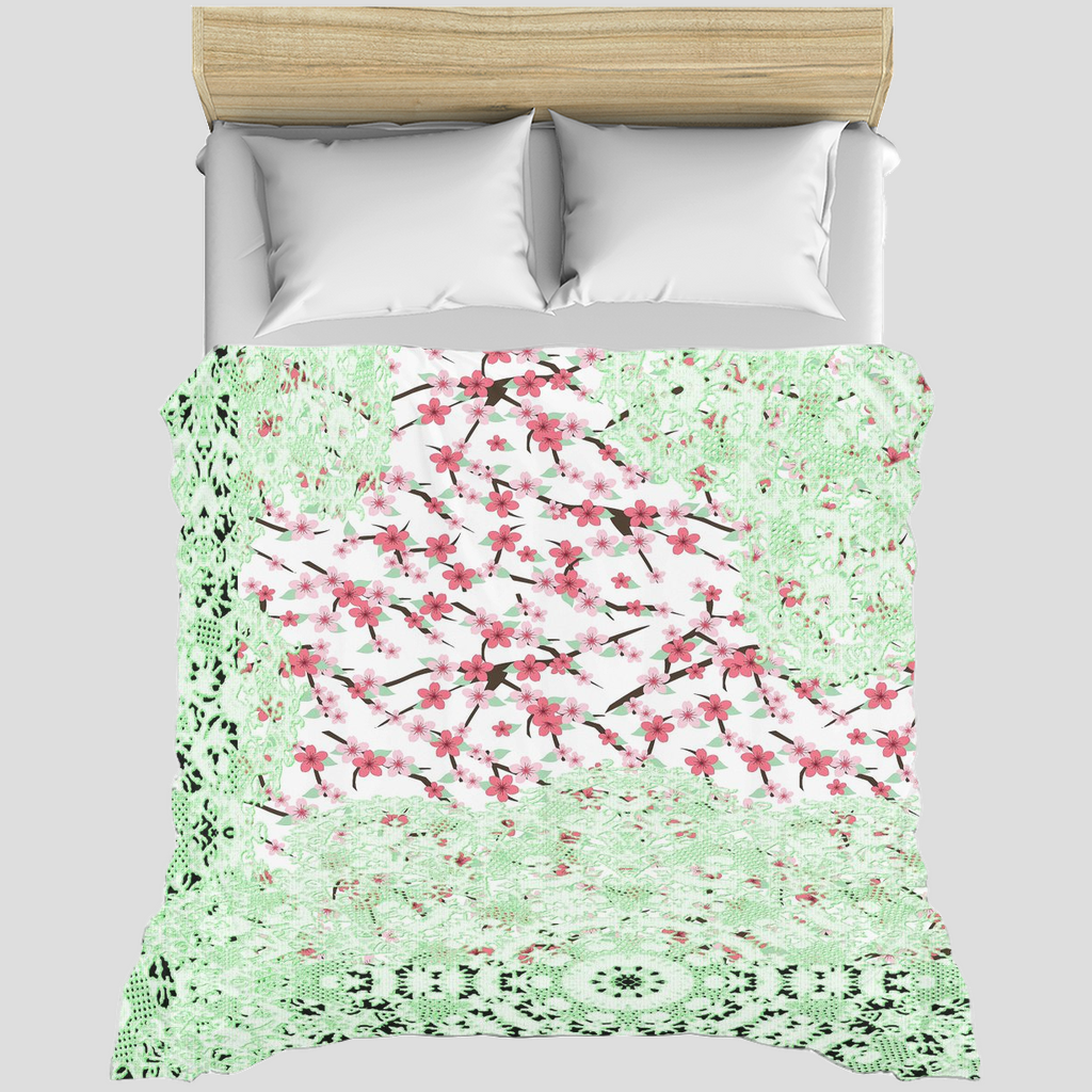 Victorian lace duvet cover, King, queen or twin, Design 10