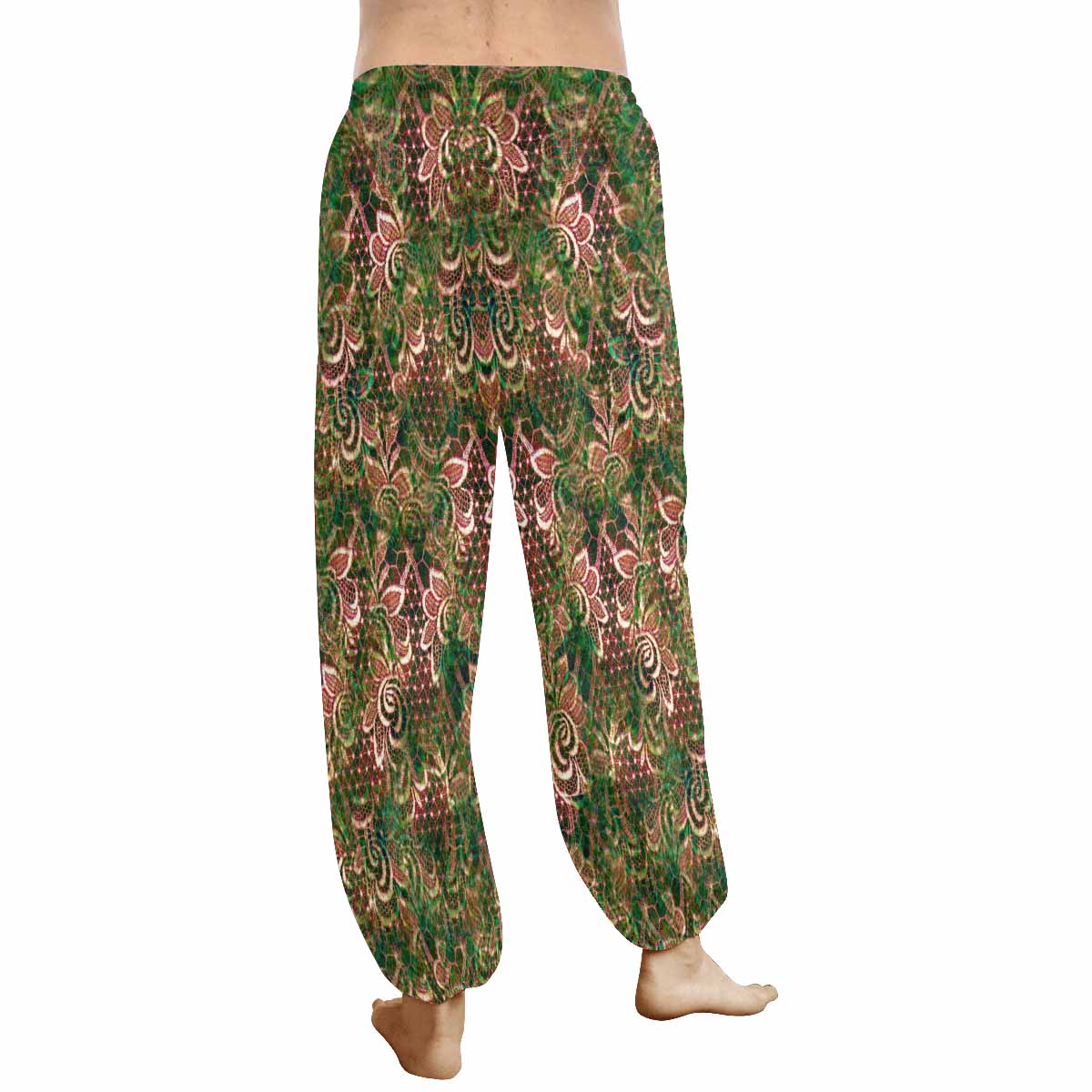 Victorian lace print Haram pants, loose comfy pants design 34
