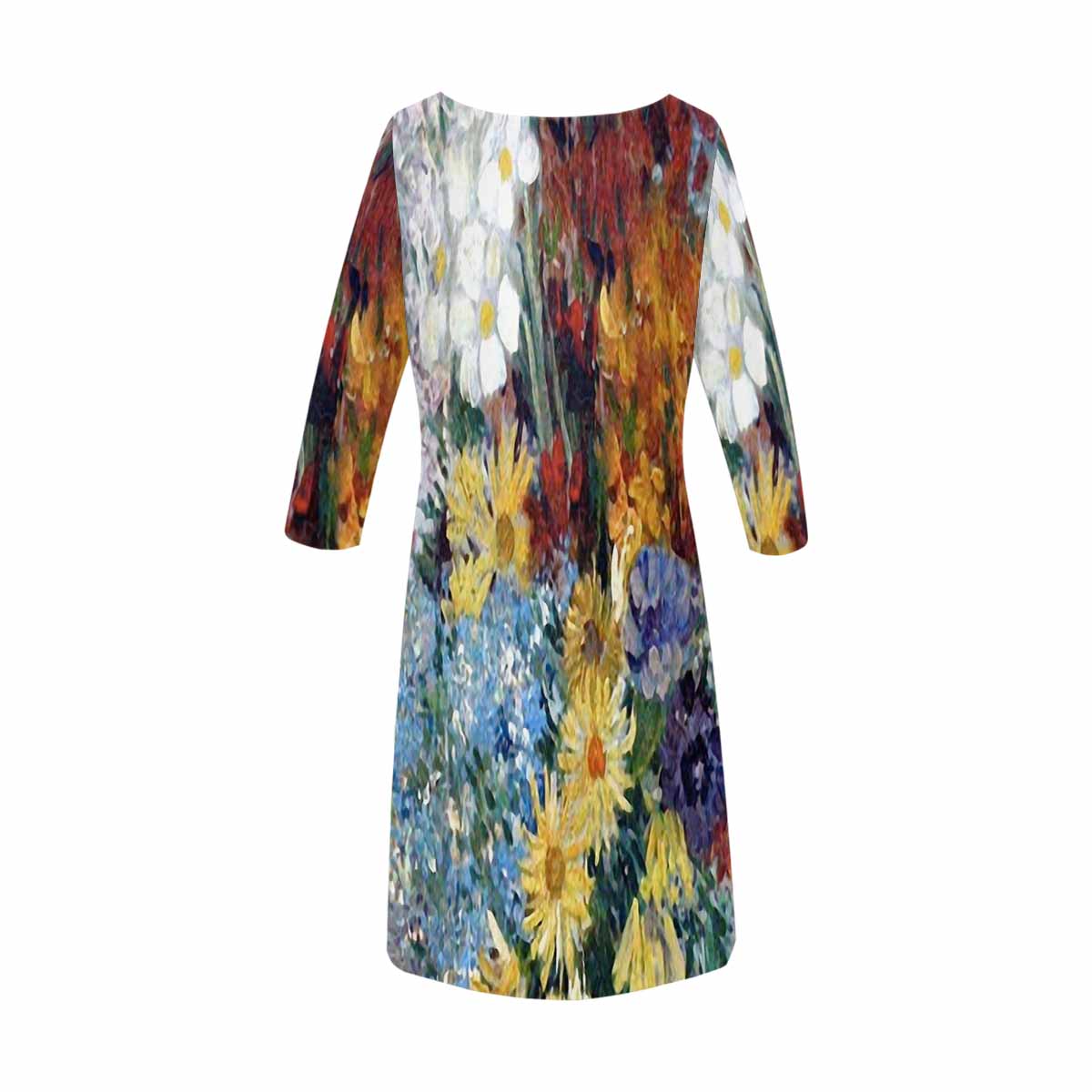 Vintage floral loose dress, model D29532 Design 41