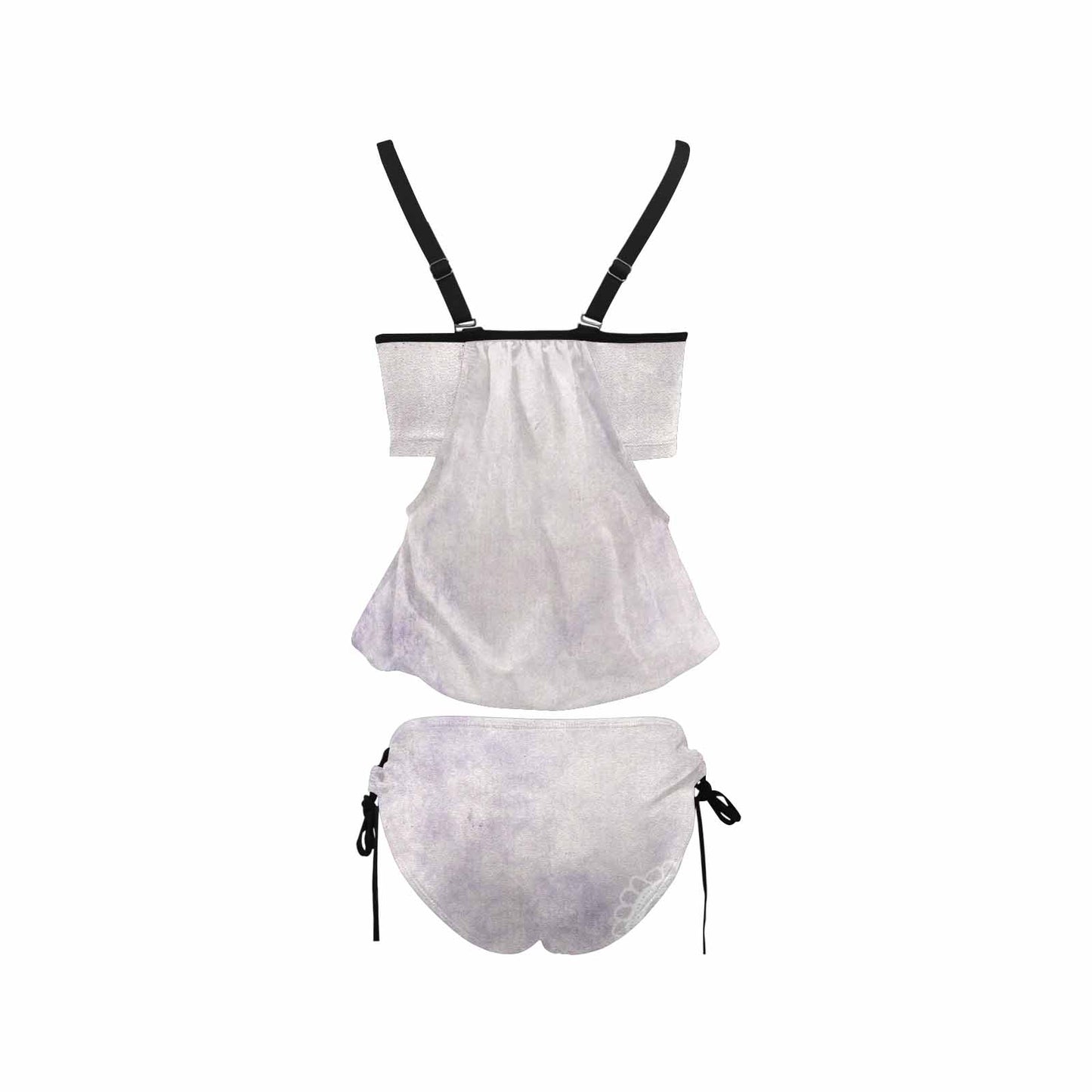 Tankini cover belly swim wear, Printed Victorian lace design 40