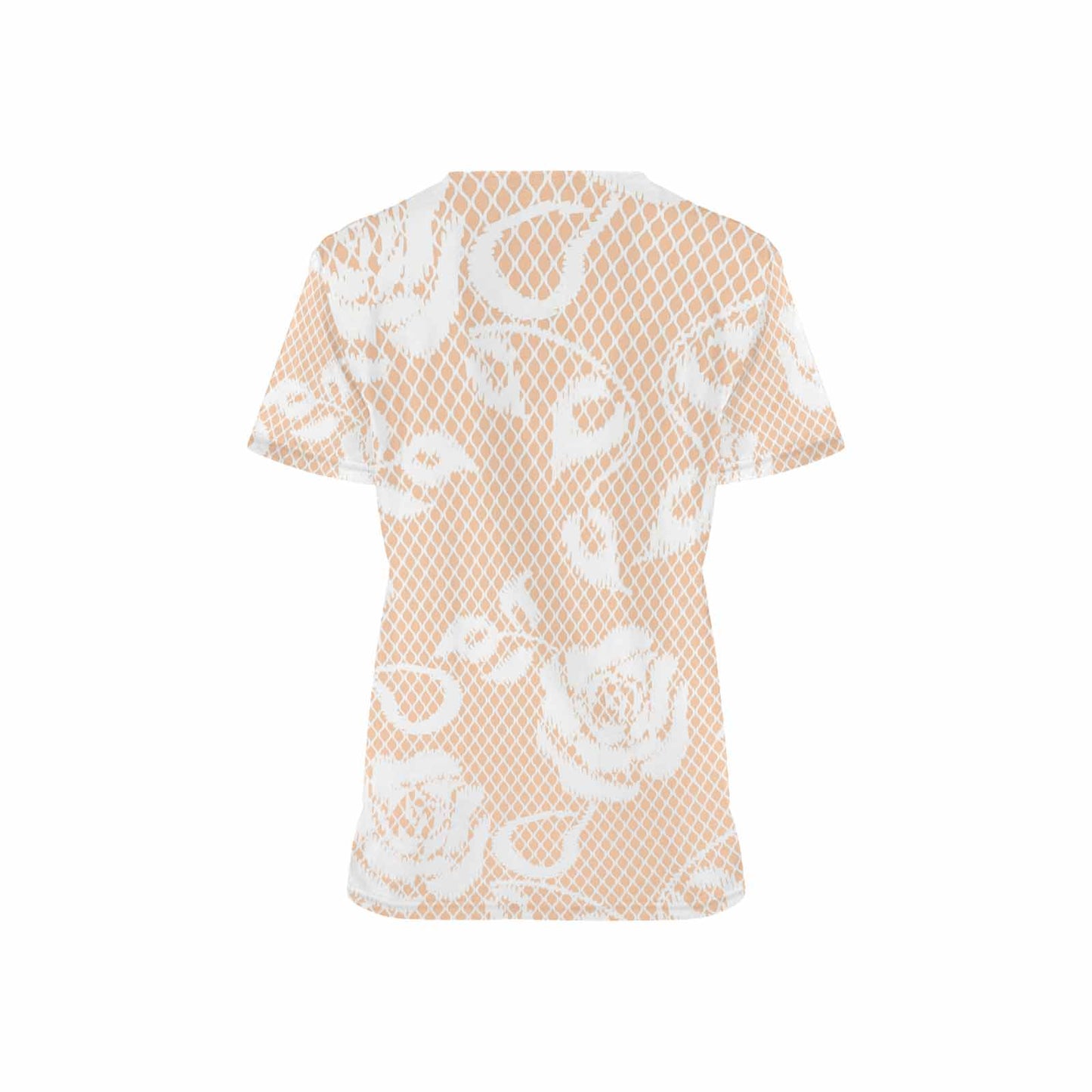 Victorian lace print professional scrubs, nurses scrub, unisex, design 16