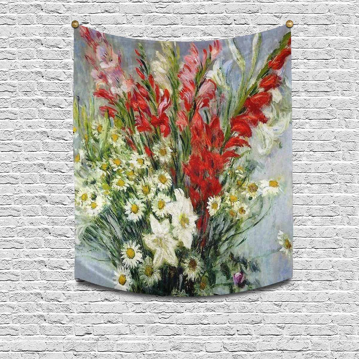 Vintage floral TAPESTRY, MEDIUM 51 in X 60 in, Design 43 C26