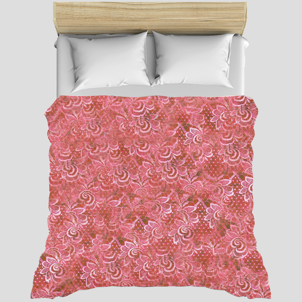 Victorian lace duvet cover, King, queen or twin, Design 33