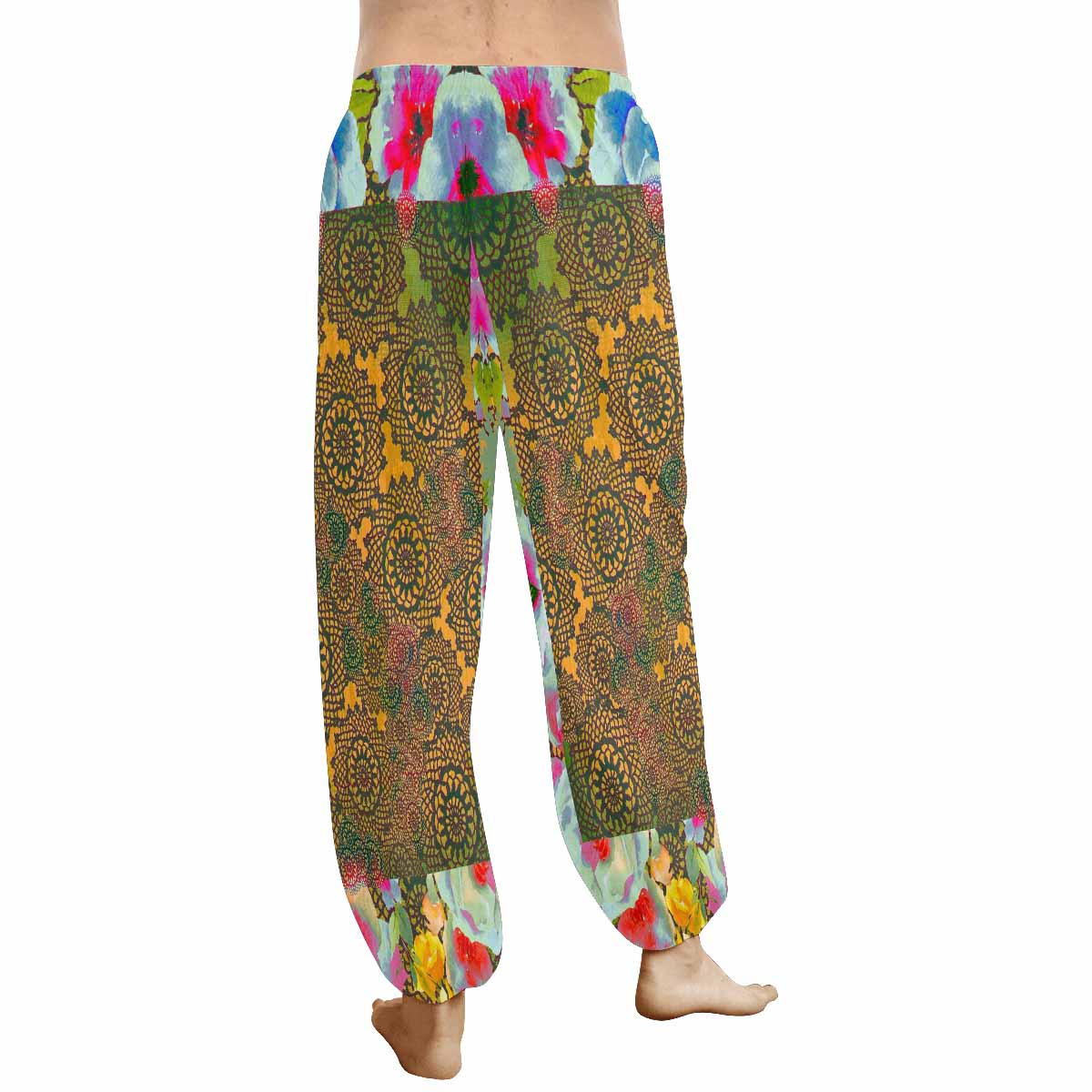 Victorian lace print Haram pants, loose comfy pants design 15