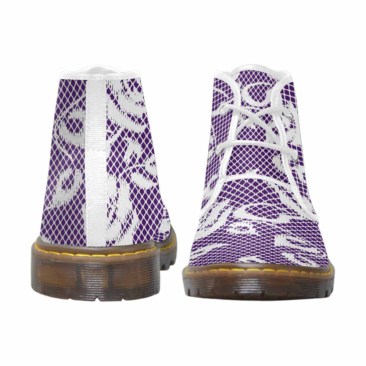 Lace Print, Cute comfy womens Chukka boots, design 18