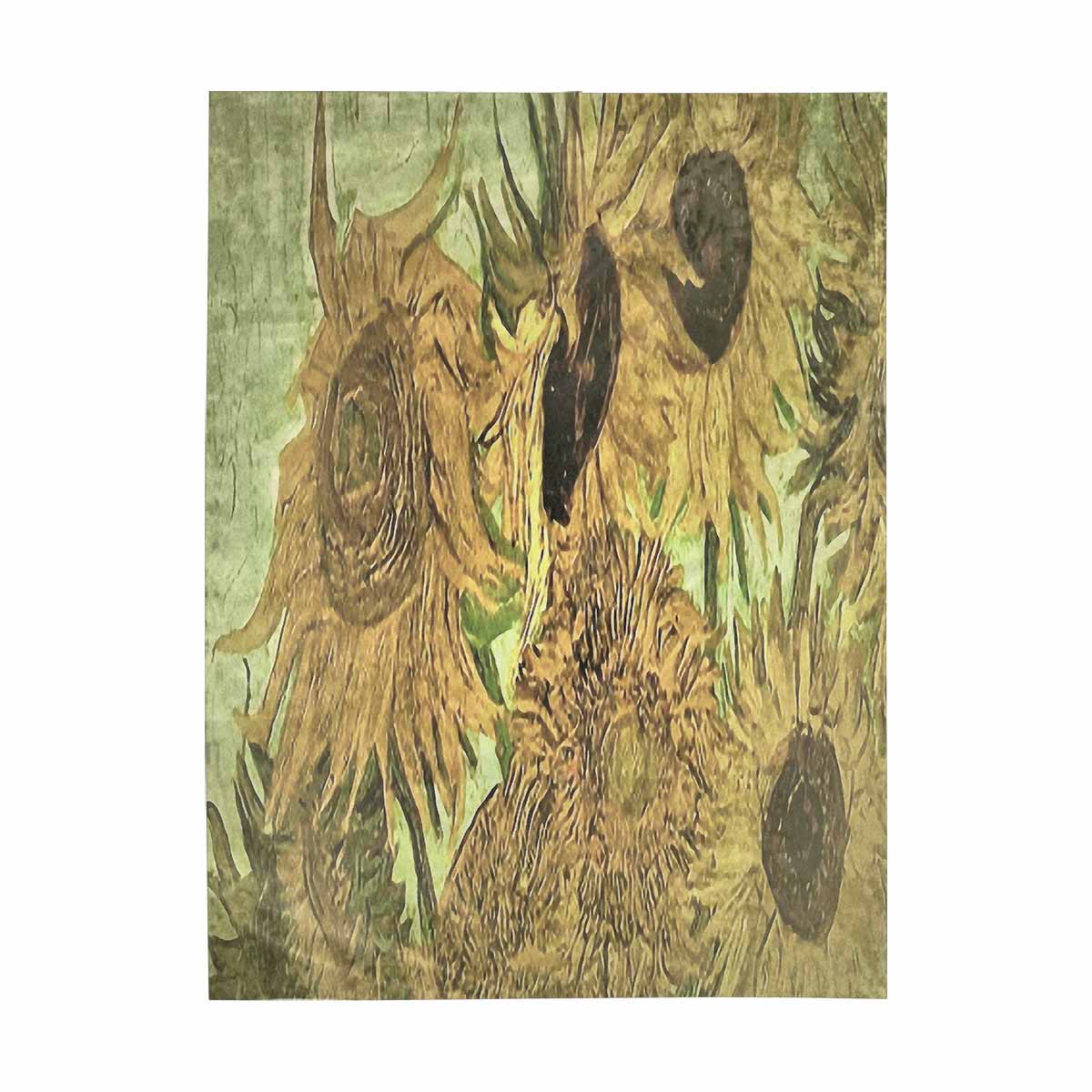 Vintage floral TAPESTRY, LARGE 60 x 80 in, Vertical, Design 48x