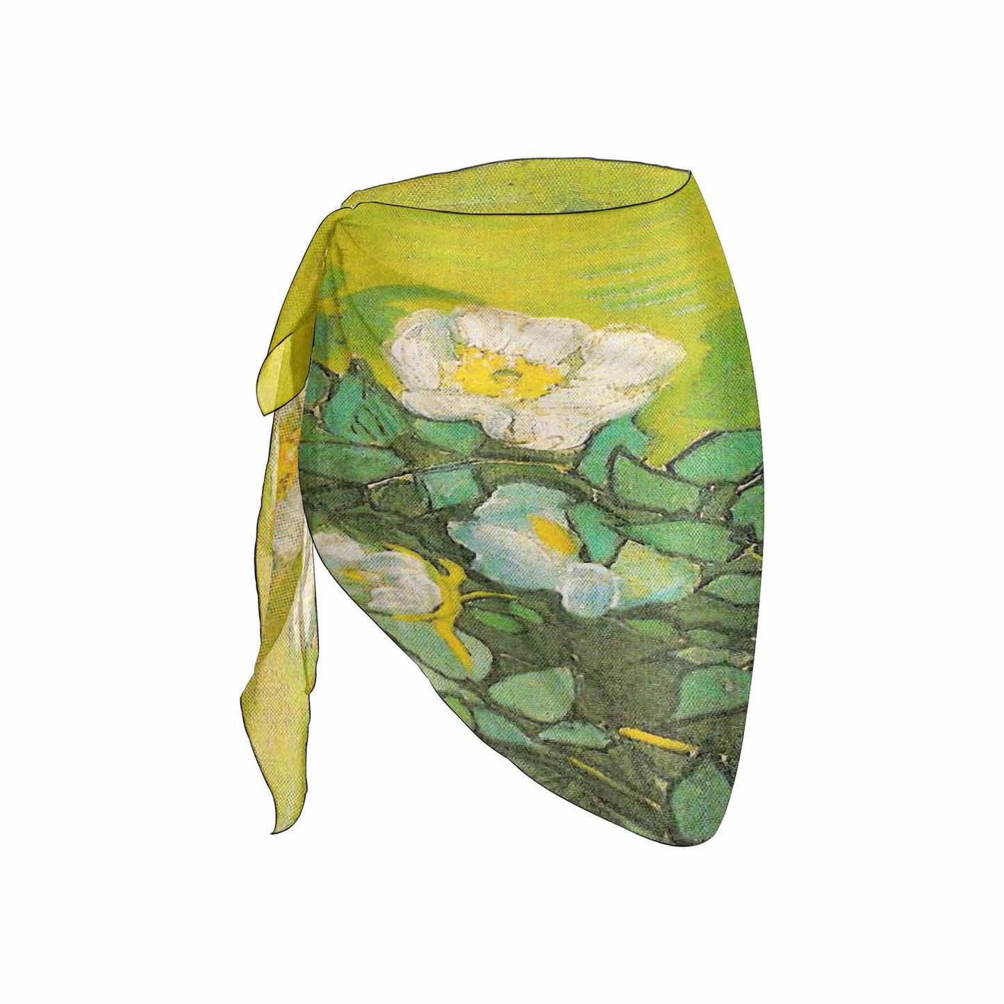 Vintage floral, beach sarong, beach coverup, swim wear, Design 01