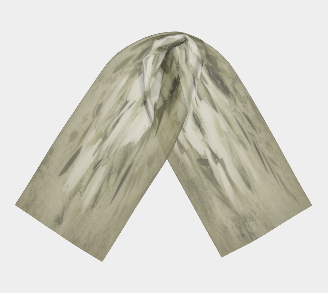 Vintage floral RECTANGLE satin charmeuse scarf, Design 04