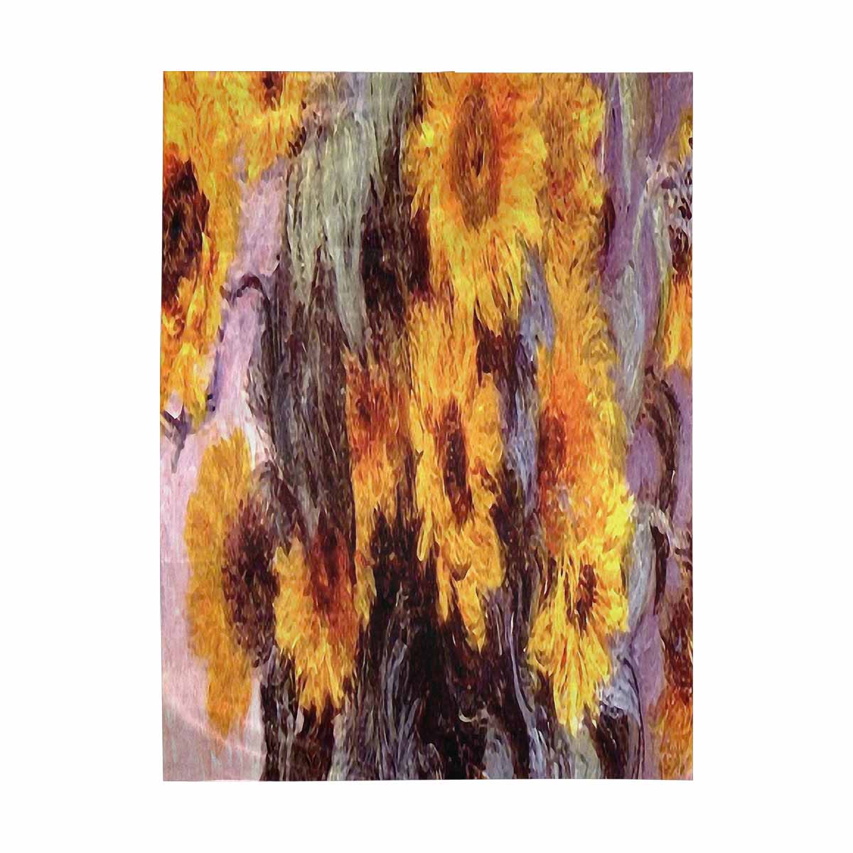 Vintage floral TAPESTRY, LARGE 60 x 80 in, Vertical, Design 49