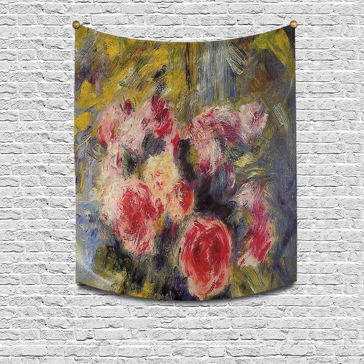 Vintage floral TAPESTRY, MEDIUM 51 in X 60 in, Design 26 C26