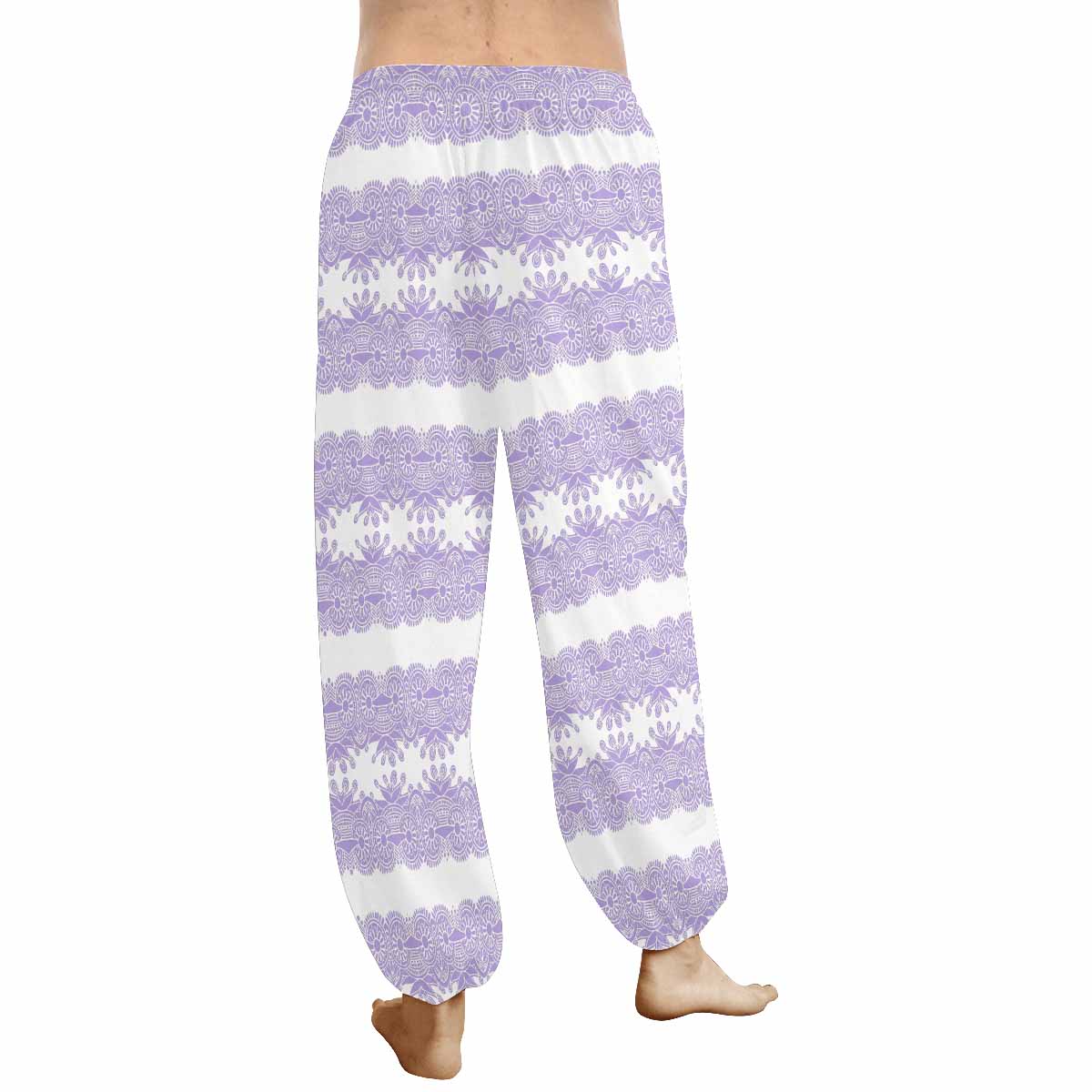 Victorian lace print Haram pants, loose comfy pants design 07