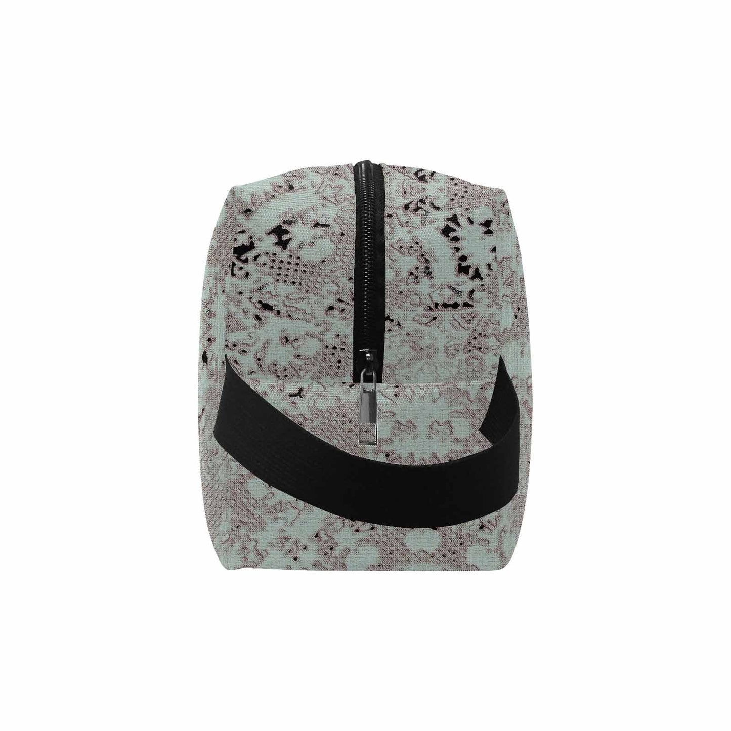 Victorian lace print toiletry comestic bag, design 51