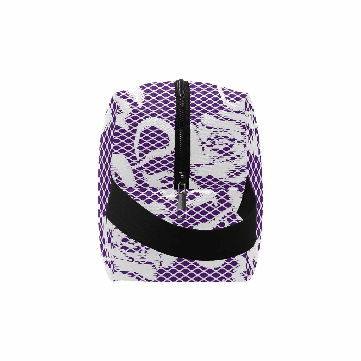 Victorian lace print toiletry comestic bag, design 18