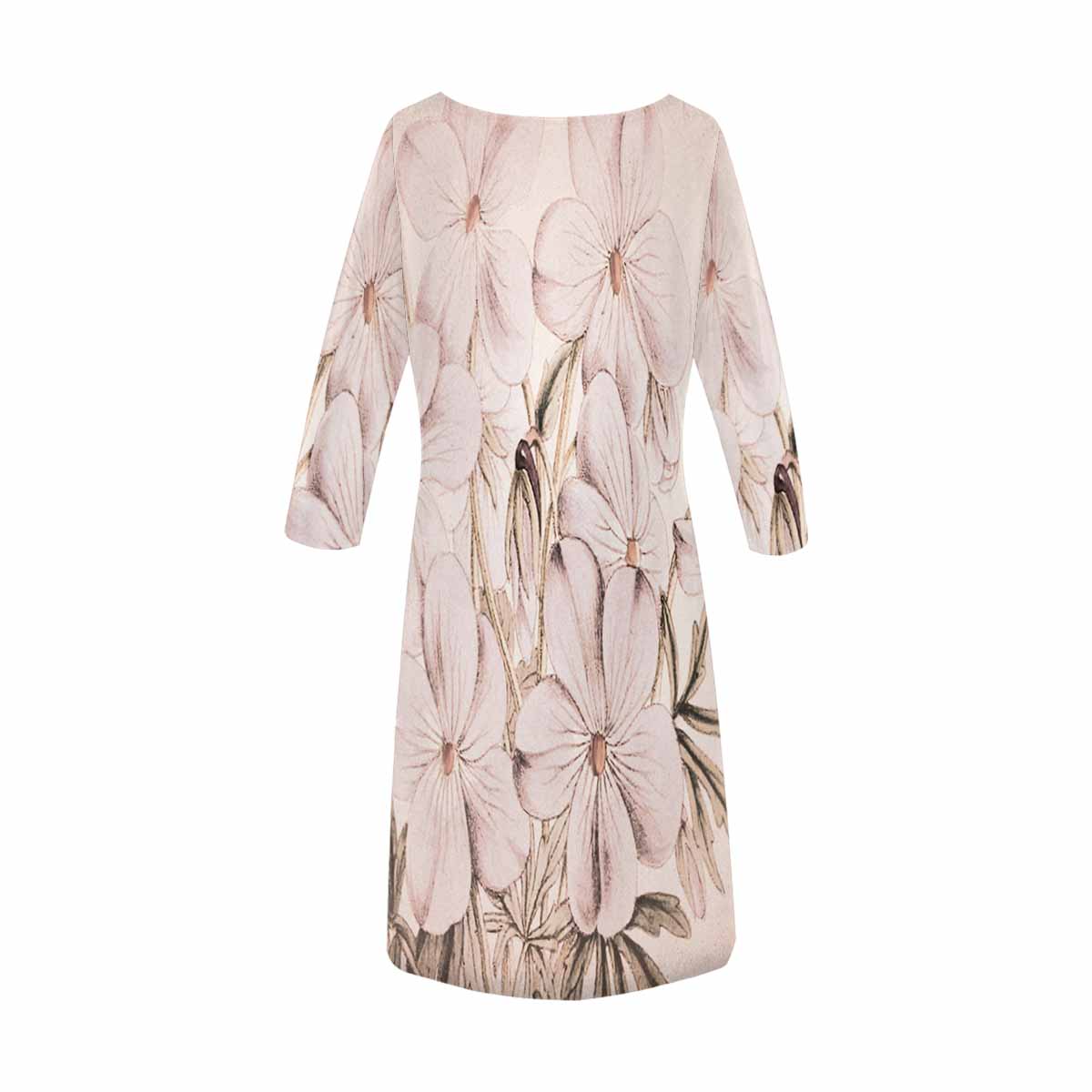 Vintage floral loose dress, model D29532 Design 13x