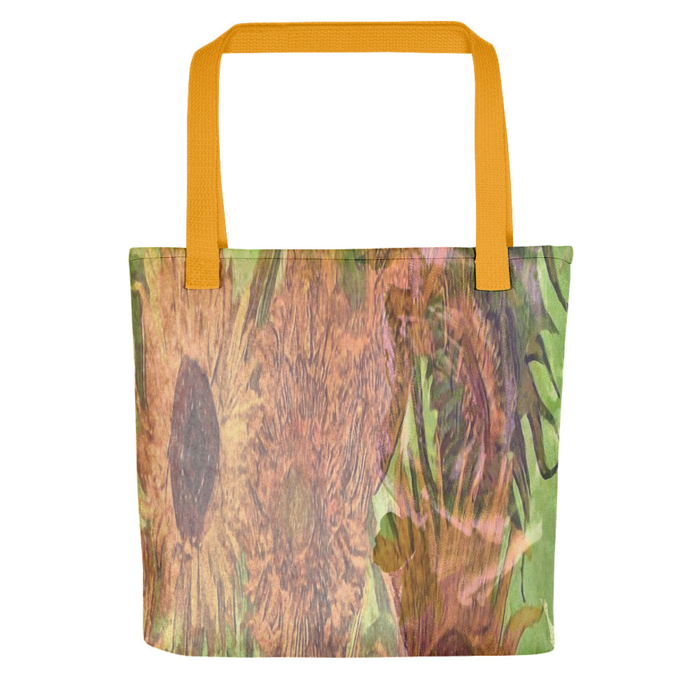 Vintage floral casual tote bag, beach bag, 15 x 15 inch, Design 48xx