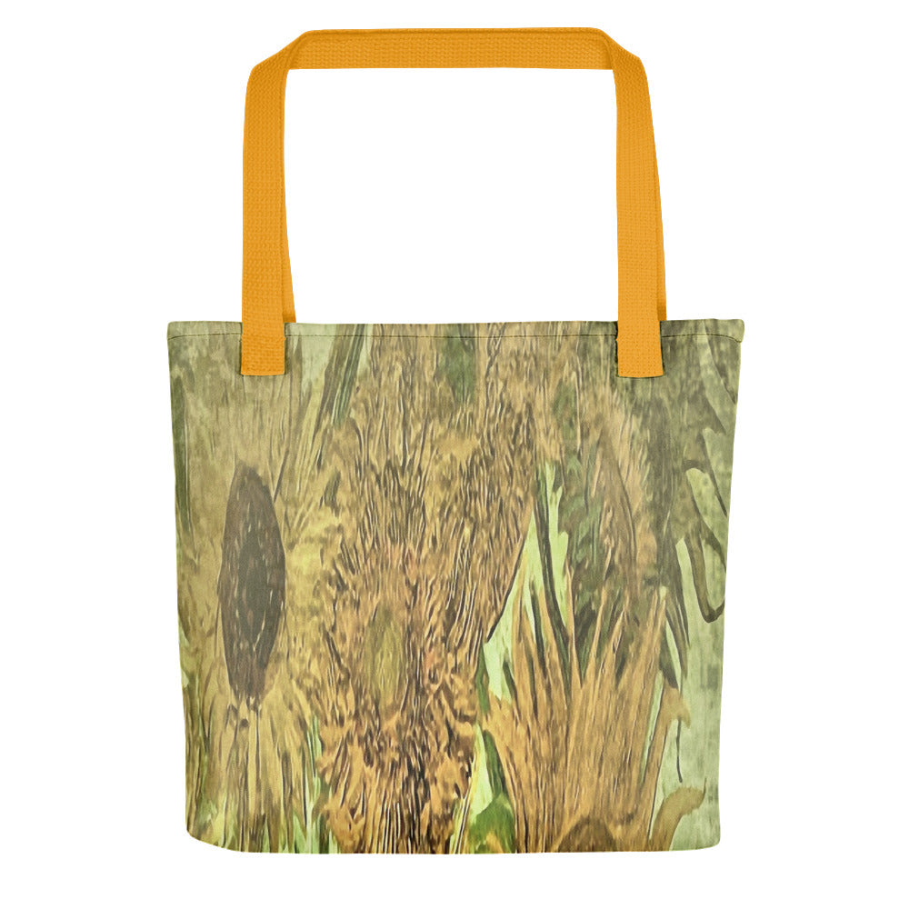 Vintage floral casual tote bag, beach bag, 15 x 15 inch, Design 48x