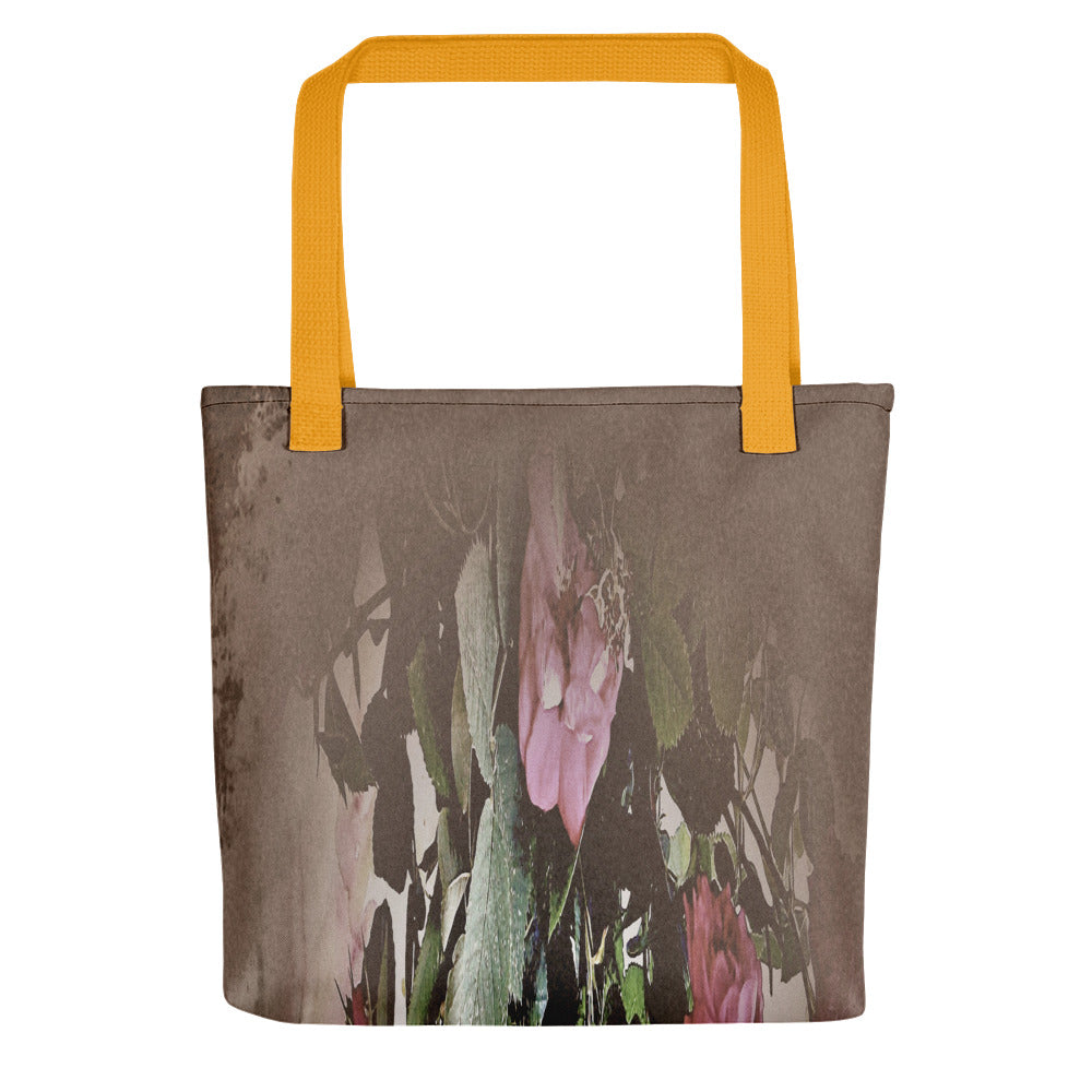 Vintage floral casual tote bag, beach bag, 15 x 15 inch, Design 22x