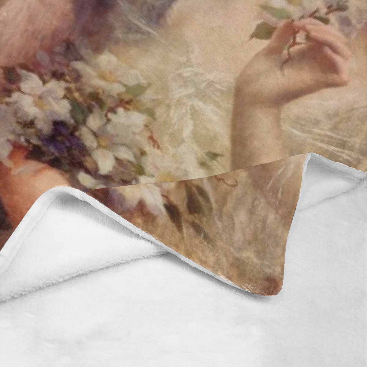 Victorian Girls Design BLANKET, LARGE 60 in x 80 in, The Three Graces