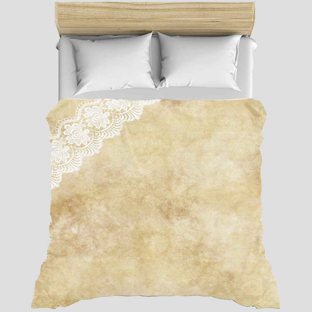 Victorian lace duvet cover, King, queen or twin, Design 29