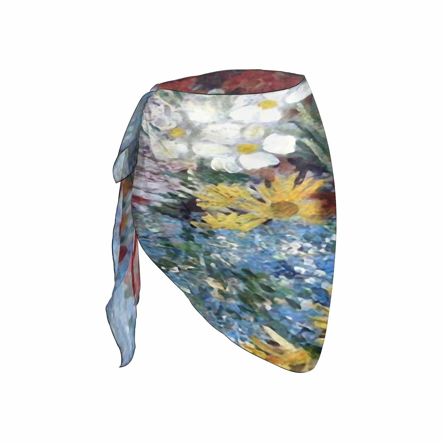 Vintage floral, beach sarong, beach coverup, swim wear, Design 41