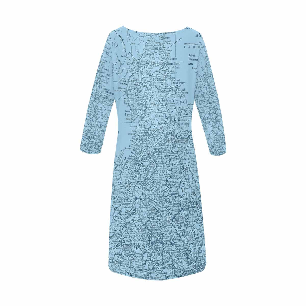 Antique Map loose dress, MODEL 29532, design 46