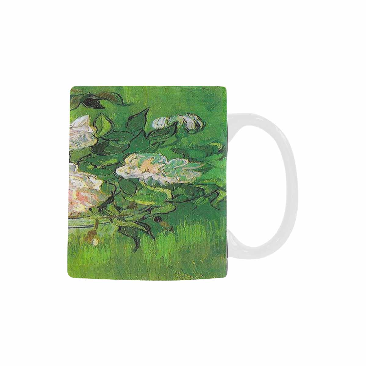 Vintage floral coffee mug or tea cup, Design 06