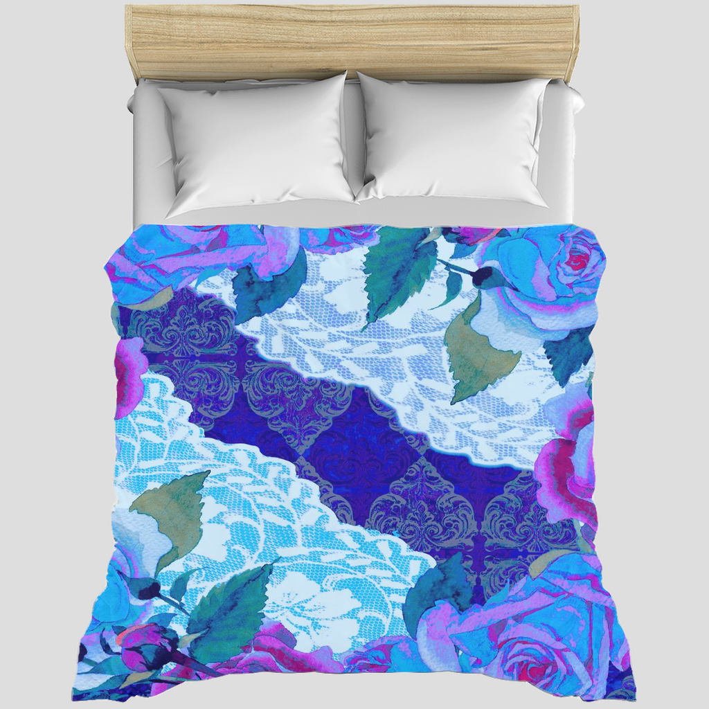 Victorian lace duvet cover, King, queen or twin, Design 20