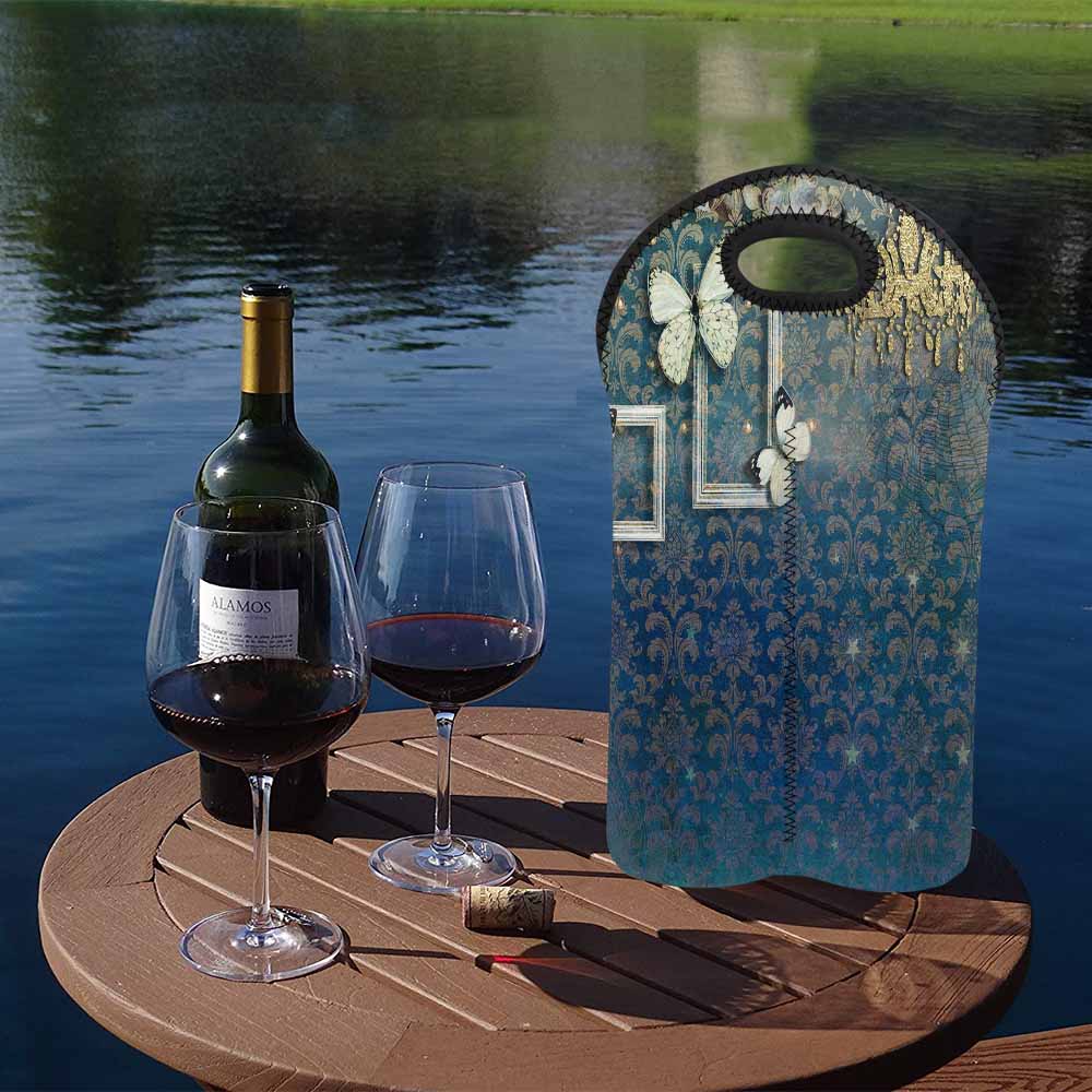 2 Bottle General Victorian wine bag, Design 10