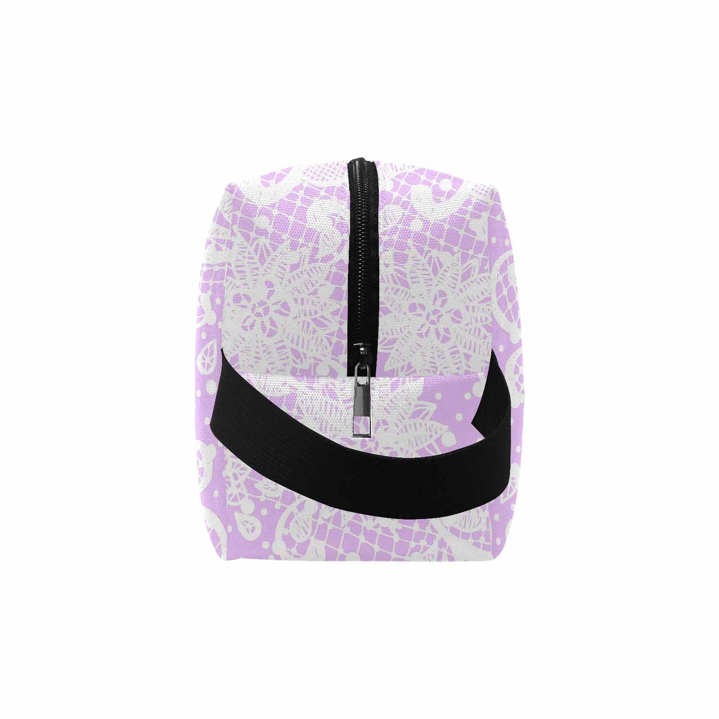 Victorian lace print toiletry comestic bag, design 06