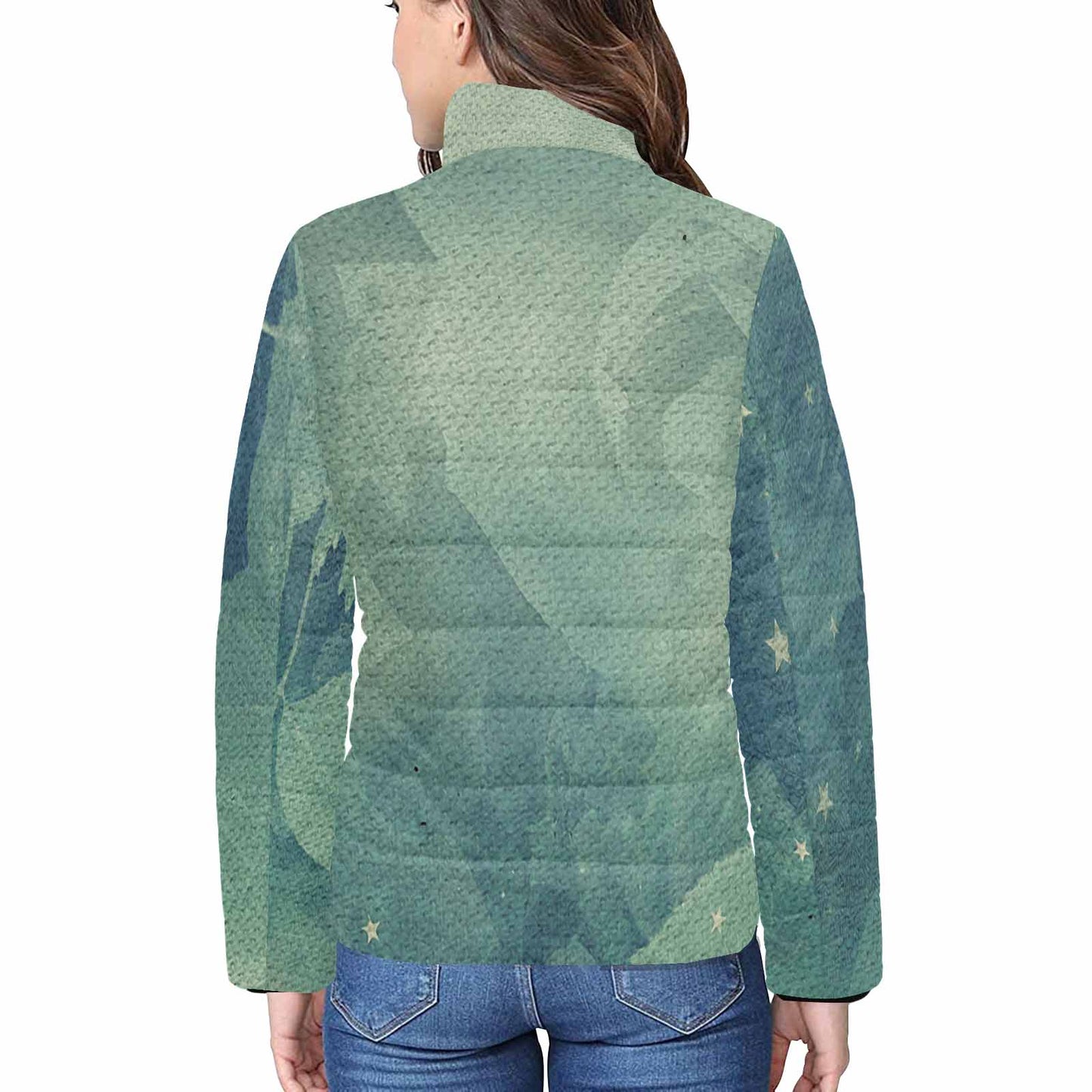 Antique general print quilted jacket, design 53