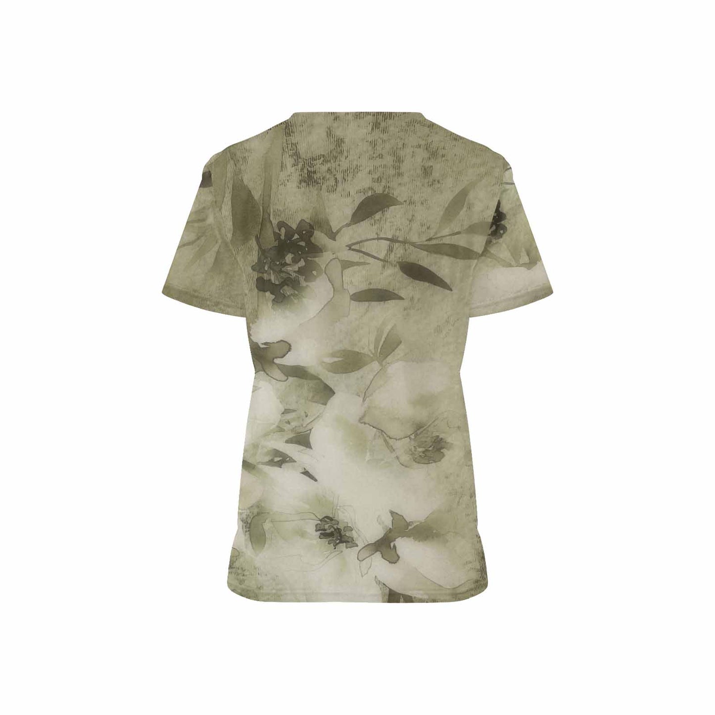 Vintage Floral professional scrubs, nurses scrub, unisex, Design 03x