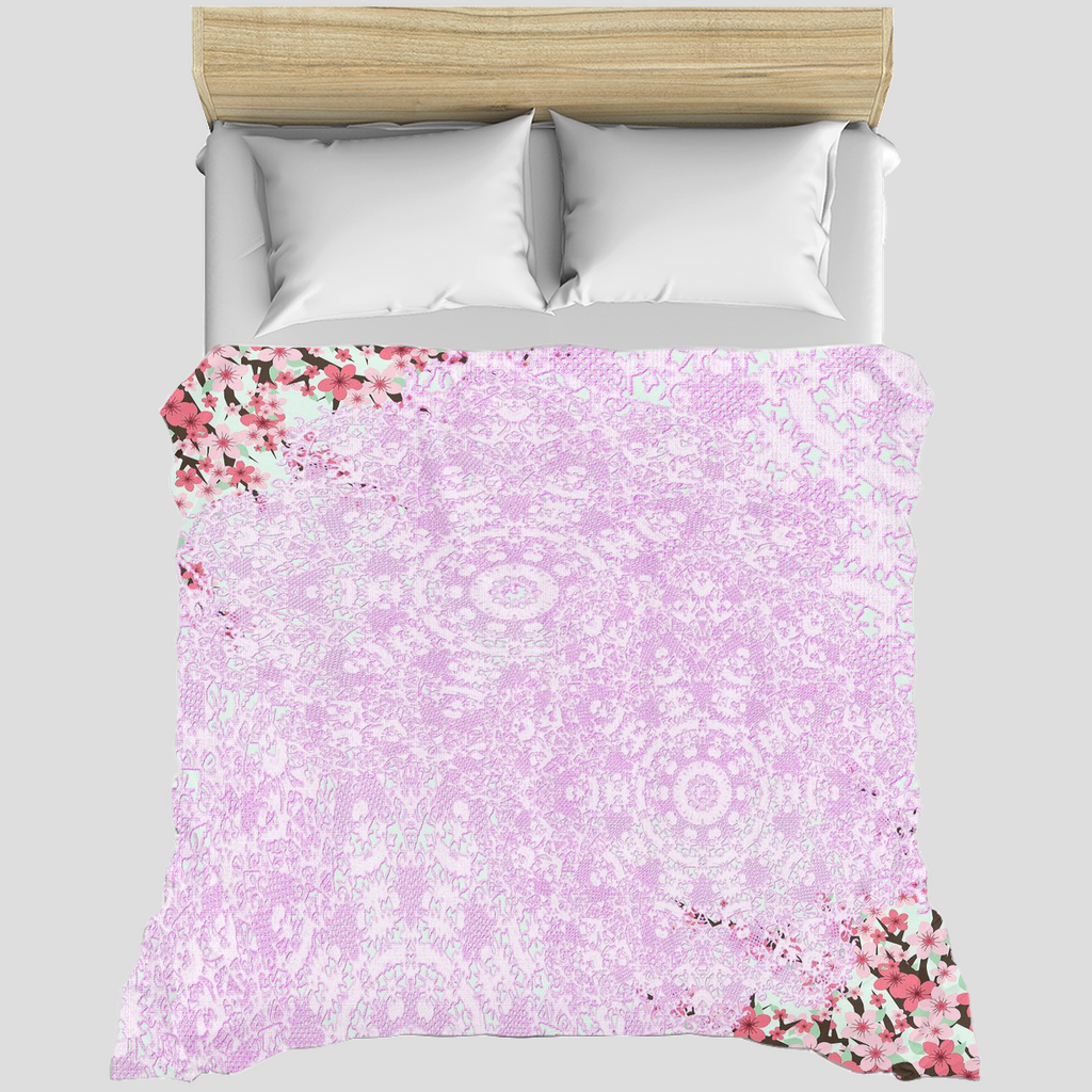 Victorian lace duvet cover, King, queen or twin, Design 09