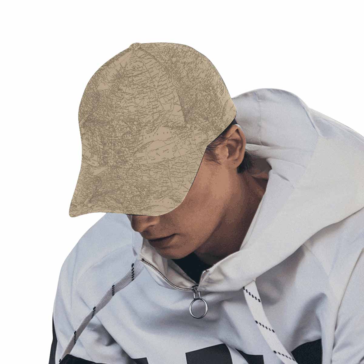 Antique Map design dad c trucker hat, Design 54