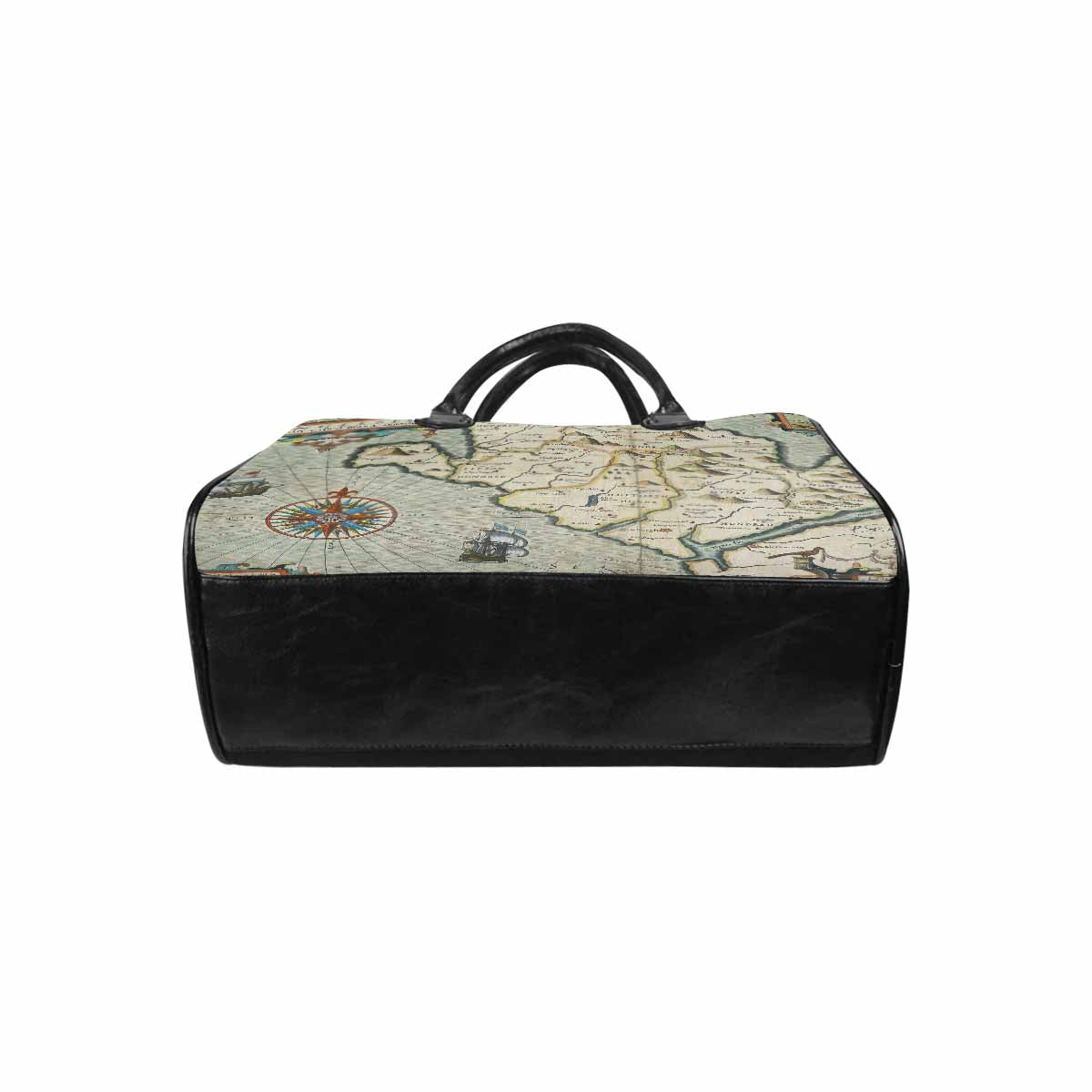 Antique Map design Boston handbag, Model 1695321, Design 13