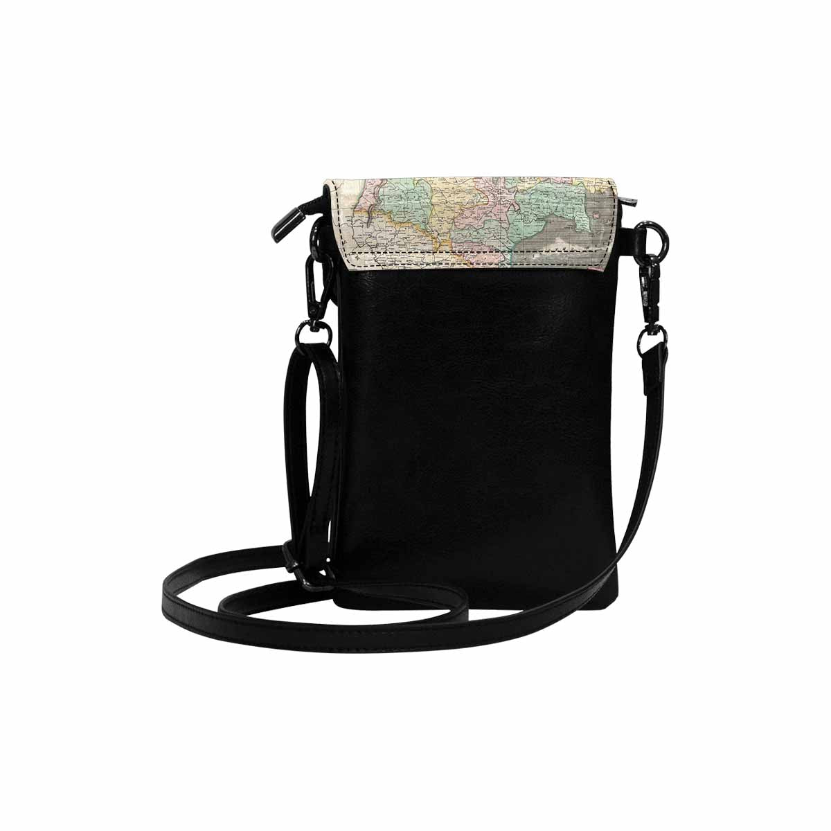 Antique map cell phone purse, moble purse, Design 39