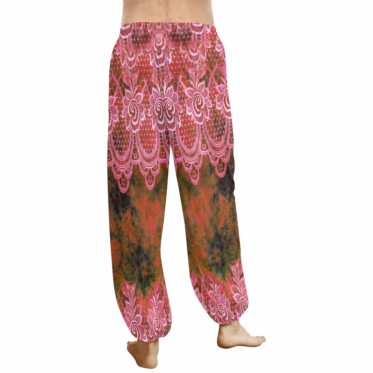 Victorian lace print Haram pants, loose comfy pants design 32