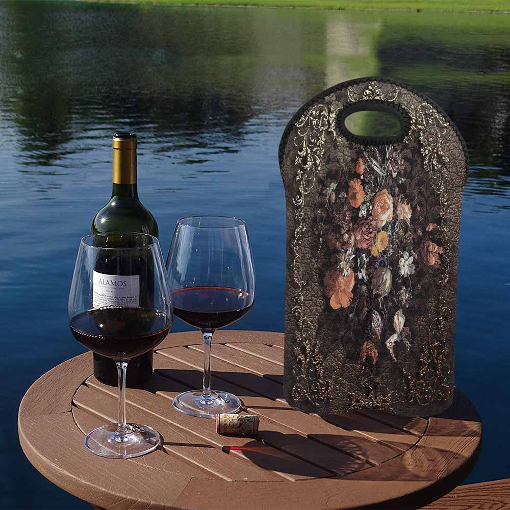 2 Bottle General Victorian wine bag, Design 12