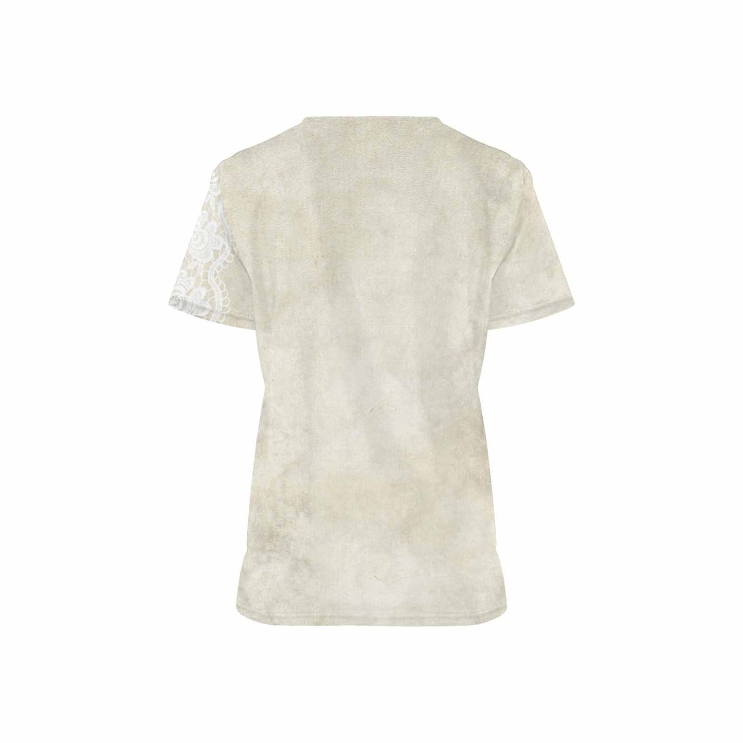 Victorian lace print professional scrubs, nurses scrub, unisex, design 27