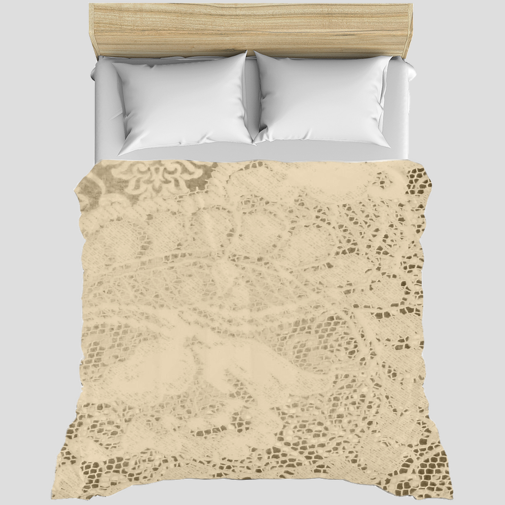 Victorian lace duvet cover, King, queen or twin, Design 26