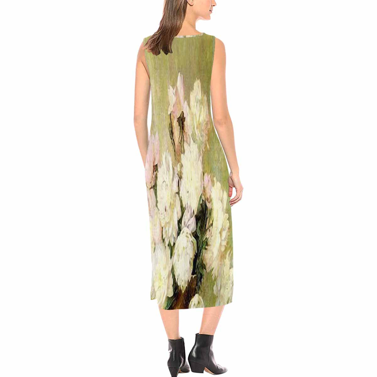 Vintage floral long dress, model D09538 Design 35